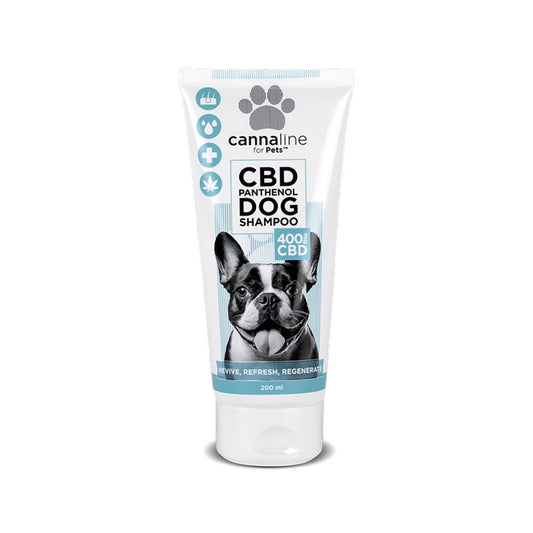 Cannaline Șampon CBD cu Panthenol pentru Câini 400mg (200ml) - CBD Plus