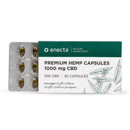 Enecta Extract Premium din Cânepă 1000mg CBD Soft - gel – Spectru complet - CBD Plus