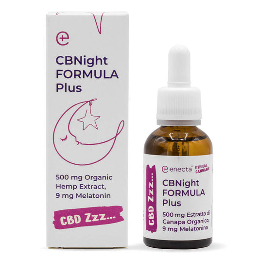 Formula Enecta CBNight Plus 250mg CBN + 250mg CBD + 9mg Melatonină (30ml) - CBD Plus