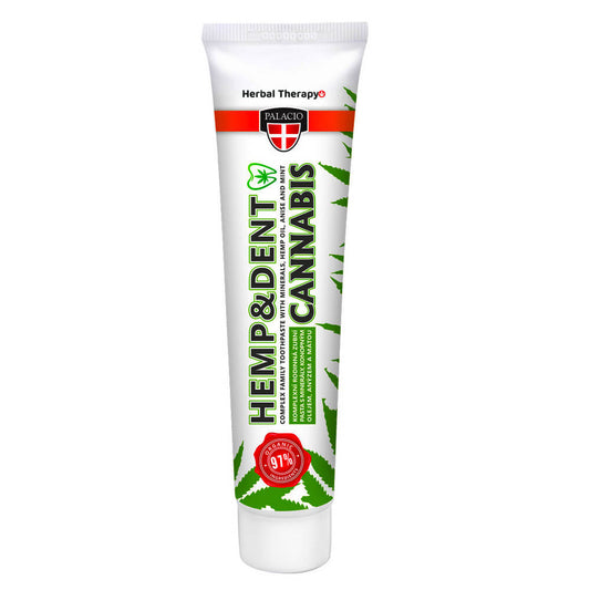Pastă de dinți cu cânepă Palacio Hemp and Dent (75g) - CBD Plus