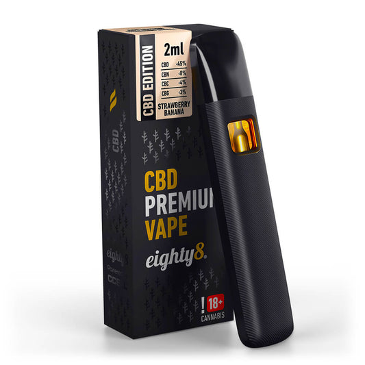 Vaporizator CBD Eighty8 Strawberry Banana 45% CBD - CBD Plus