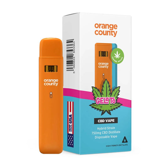 Vaporizator CBD, Orange County CBD, Gelato, 750mg - CBD Plus