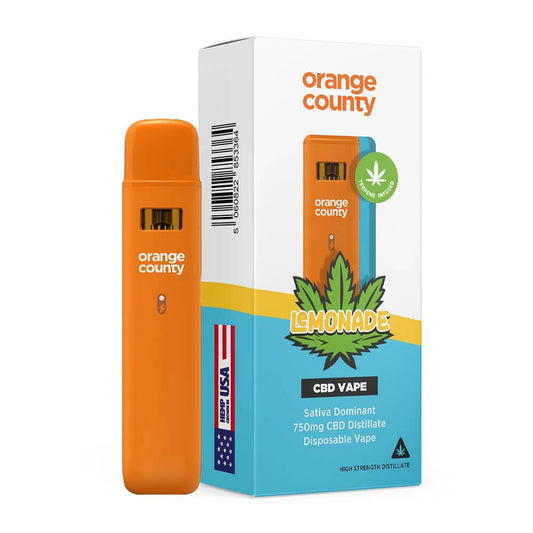 Vaporizator CBD, Orange County CBD, Lemonade, 750mg - CBD Plus